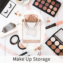 Travel Toiletry Bag, Clear Makeup Bag for Women, TSA Approved Toiletry Bag, Waterproof Clear Bag Cosmetic Pouch, Transparent Makeup Organizer, Carry on Airport Airline Compliant, Brown