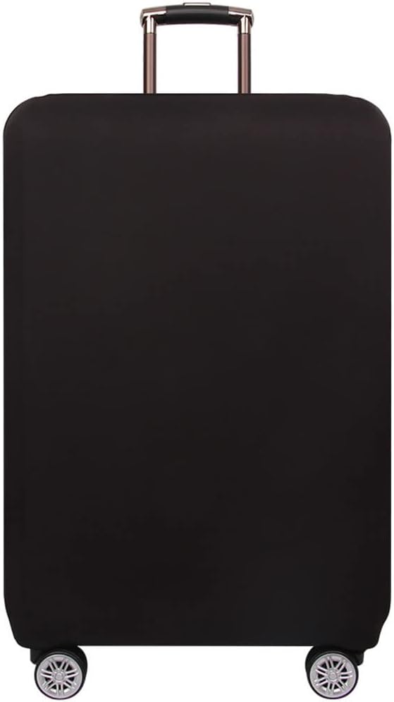 MosaiRudo Thicker Luggage Cover Elastic Suitcase Cover Protector Fits 18-32 Inch Suitcase Travel Accessories (Black, L)