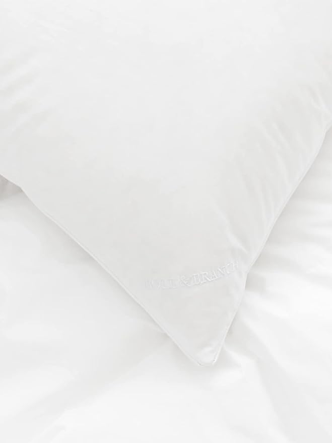 BOLL & BRANCH Down Alternative Pillow - Soft, Standard - Cooling Shell - Hypoallergenic Primaloft Luxury Down Alternative Fill - Superior Support