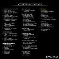 My Medic MyFak Mini First Aid Kit - Small and Lightweight for Camping Hiking and Backpacking - IFAK with 70 Items - HSA/FSA Great for Travel - Black