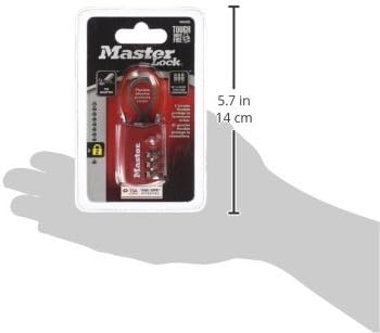 Master Lock TSA Set Your Own Combination Luggage Lock, TSA Approved Lock with Code for Luggage, Bags, Suitcase, and Backpacks, (Color May Vary), ‎4688D