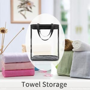 Travel Toiletry Bag, Clear Toiletry Bag for Women, Large Transparent Makeup Bag, Waterproof Clear Tote Bag Cosmetic Organizer, Portable Toiletry Bath Bag for Bathroom, Gym, Beach, Swimming, Traveling