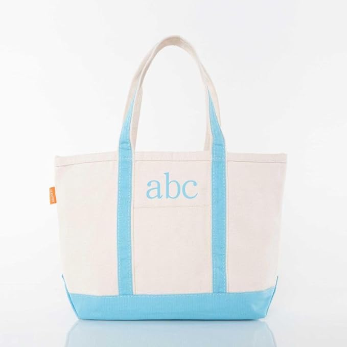 CB STATION Medium Classic Canvas Tote Bag for Women, Top Zipper Closure, Outer Pocket, Daily Essentials, Groceries, Traveling
