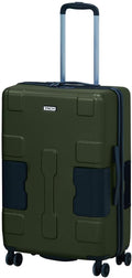 Tach V3.1 Hard Shell Carry On Luggage 20 inch | Carry on Luggage with Spinner Wheels & Patented Built-In Connecting System | One Piece Rolling Suitcase Links 9 Bags At Once (Green)