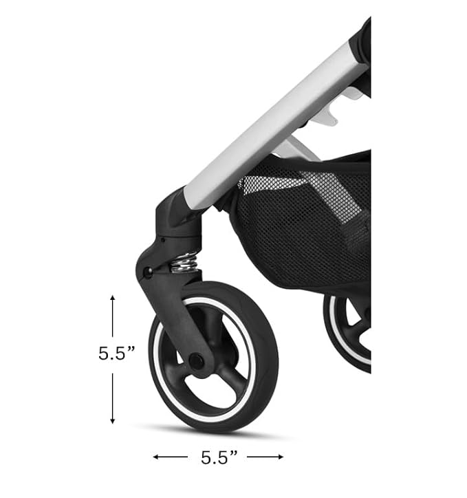 gb Pockit+ All City, Ultra Compact Lightweight Travel Stroller with Front Wheel Suspension, Full Canopy, and Reclining Seat in Night Blue