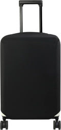 HYPER VENTURE Washable Luggage Cover - Fashion Suitcase Protector Fits 31-32 Inch Luggage (Black, XL)