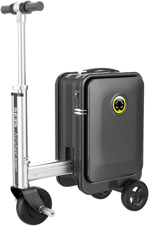 Airwheel SE3S Smart Rideable Suitcase Electric Luggage Scooter For Travel (black)
