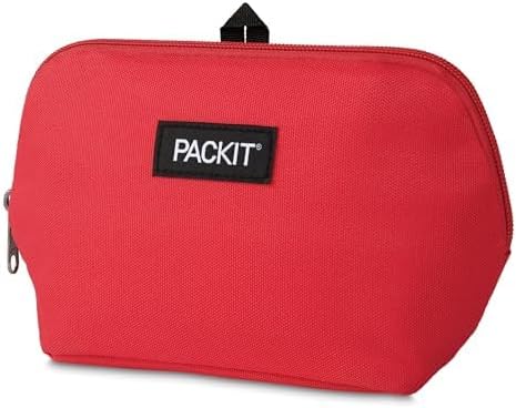 PackIt® Freezable Snack Bag, Poppy, Built with ECOFREEZE® Technology, Collapsible, Reusable, Zip Closure, Designed For Keeping Snacks Fresh On the Go
