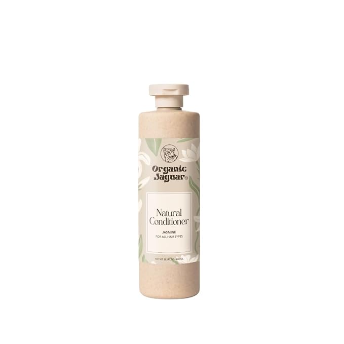 Natural Jasmine Conditioner for Hair Care, Sulfate Free Conditioner, Vitamin E, Castor, Argan and Almond, Rosemary and Peppermint Oil, For All Hair, 13.5 fl oz