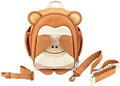 Lulyboo Toddler Harness Backpack with Detachable Leash, 5 Pockets & Insulated Lunch Bag - Safe & Stylish Kids Backpack for 1-7 Years, Animal Themed, Lightweight, Durable Travel & Outdoor Safety Gear