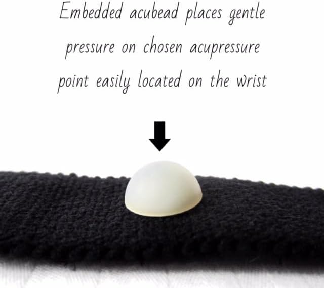 AcuBalance Motion Sickness Bracelets – Comfortable Waterproof Acupressure Band for Natural Nausea Relief, Ideal for Travel (Pair), Pink (XLarge 9)