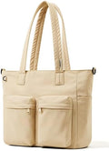 aji Tote Bag for women work, Water-Resistant Tote Bag with Multi Pockets,for Work/Travel/College/Daily