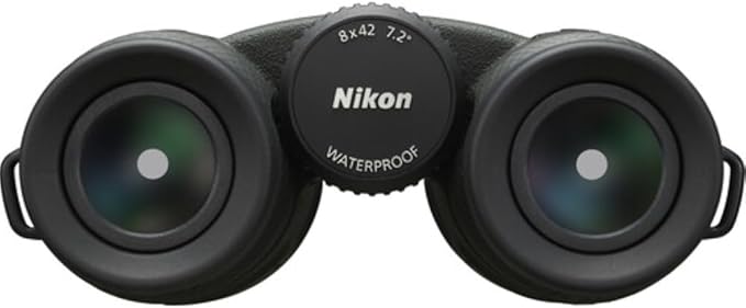 Nikon PROSTAFF P7 8x42 Binoculars Bundled with Harness Strap + Deluxe Cleaning Kit + Smartphone to Binocular Adapter + Microfiber Cleaning Cloth (5 Items)