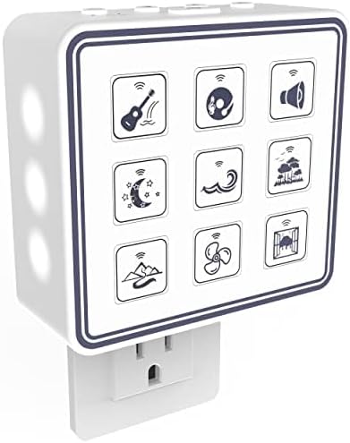 Plug In White Noise Sound Machine for Baby Sleep & Adults, Hallway & Bathroom Noise Blocker, Outlet Sound Machine for Office Privacy & Home Use with Adjustable Night Light & Memory Function by Calm Me