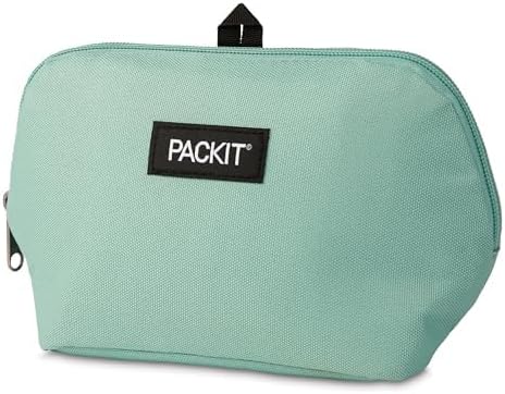 PackIt® Freezable Snack Bag, Sage, Built with ECOFREEZE® Technology, Collapsible, Reusable, Zip Closure, Designed For Keeping Snacks Fresh On the Go