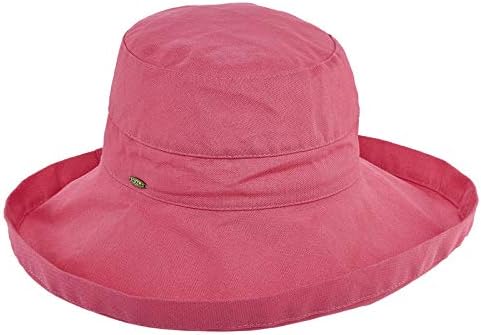 Scala Women's Cotton Hat with Inner Drawstring and Upf 50+ Rating