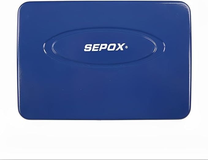 SEPOX® Twins Water/Fire-Resistant Portable Security Case Lock Box Steel, Personal Travel Storage Cabinet for Small Item,3 Ft Cable and Ressetable Combination Lock for Dorm, Car, Sports, Office（Blue）