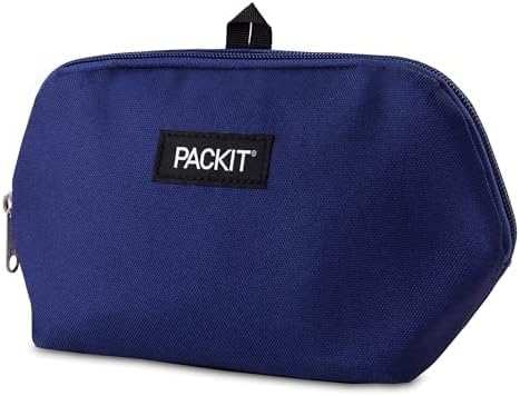 PackIt® Freezable Snack Bag, True Blue, Built with ECOFREEZE® Technology, Foldable, Reusable, Zip Closure, Designed For Keeping Snakcs Fresh On the Go, and Adults of all Ages