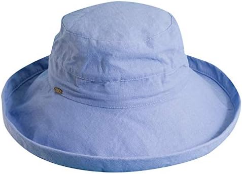 Scala Women's Cotton Hat with Inner Drawstring and Upf 50+ Rating