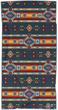 Sprints Athletic Running Towel, Full-Sized, Car Seat Cover - Performance Microfiber (Aztec Artisans & Chocolate Currency)
