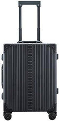All Aluminum Lightweight Carry-On Luggage - Hardside Carry-On Suitcase, TSA Approved, Hard Shell Suitcase for Travel, Airline Approved 21 Inch Hard Spinner Wheels Luggage (Onyx)