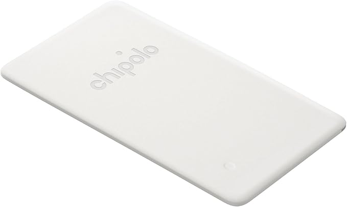 Chipolo Card Point - Wallet Finder, Bluetooth Tracker for Wallet, Item Finder, Passport Finder - Works with Google's Find My Device app (Android only) (Off White)