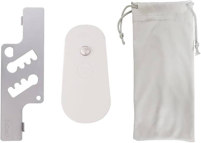 CGPLUS Security Door Stopper SEDOLI for Safe Stay, Home, Travel (Mute, Ivory)