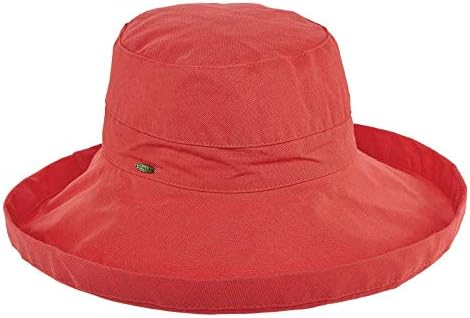 Scala Women's Cotton Hat with Inner Drawstring and Upf 50+ Rating
