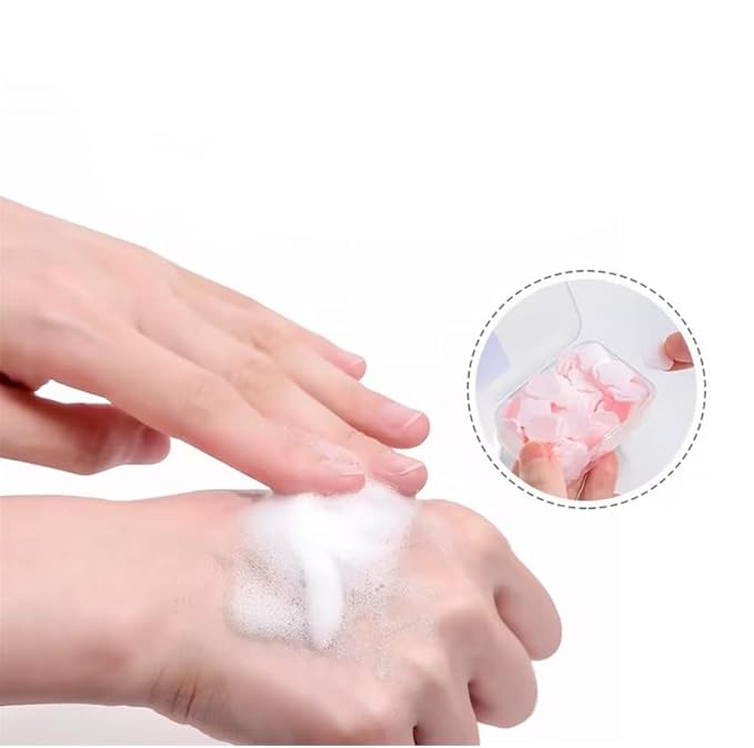 4 Boxes Paper Soap, 4 Random Different Scented Mini Portable Disposable Petal Hand Wash Sheets, Dissolvable Hand Bath Soap,Suitable for Outdoor,Camping and Hiking,Personal Care(Approx 400 Sheets)