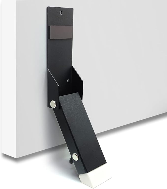 Door Stoppers for Bottom of Door, No Drilling Door Stopper, Door Holder to Keep Door Open, Under Door Noise Stopper, Drop Stops and Easy Install (Self-Adhesive Traceless Mounted)