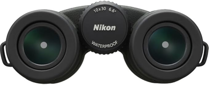 Nikon PROSTAFF P7 10x30 Binoculars Bundled with Harness Strap + Deluxe Cleaning Kit + Smartphone to Binocular Adapter + Microfiber Cleaning Cloth (5 Items)