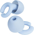 Ear Plugs, Reusable Soft Silicone Plugs with Horseshoe Shape for Comfort, Designed for Sleep and Loud Noises, 17dB (NRR) Noise Reduction Rating, Blue, 1 Pair with Portable Travel Case