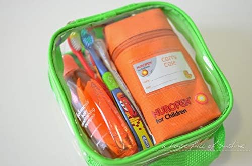 Clear TSA Approved 3-1-1 Travel Toiletry Bag for Carry On / Quart Size Transparent Liquids Pouch for Airport Security / Reusable See Through Vinyl & PVC Plastic Organizer for Men and Women (Green)