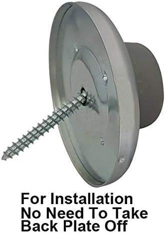 QCAA Stainless Steel Wall Mount Concave Door Stop, 2-1/2" Diameter, ORB Oil Rubbed Bronze, 12 Pack
