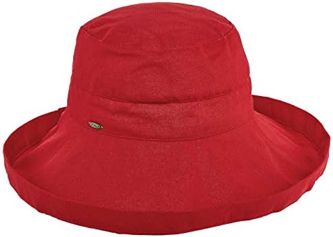 Scala Women's Cotton Hat with Inner Drawstring and Upf 50+ Rating