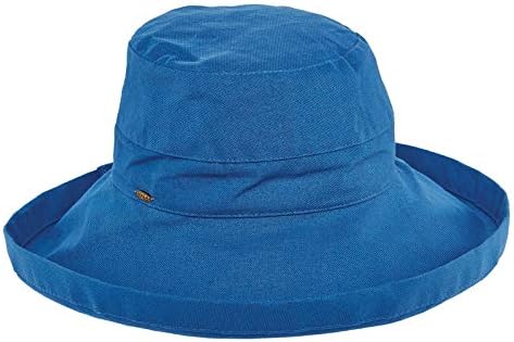 Scala Women's Cotton Hat with Inner Drawstring and Upf 50+ Rating