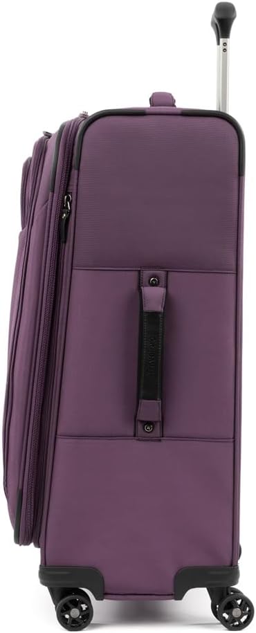 Travelpro Tourlite Softside 2-Piece Set, Expandable Luggage with 4 Spinner Wheels, Lightweight Suitcase, 21" Carry-On, 25" Checked Medium, Deep Purple