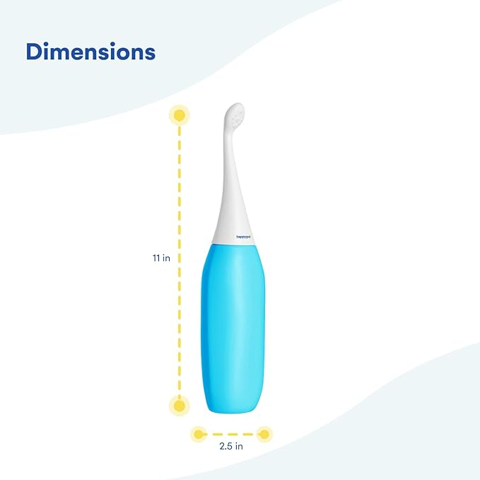 The Original HAPPYPO Butt Shower - Portable Bidet for Travel - Known from German Shark Tank - The Easy-Bidet 2.0 Replaces Wet Wipes (Color: Light Blue)