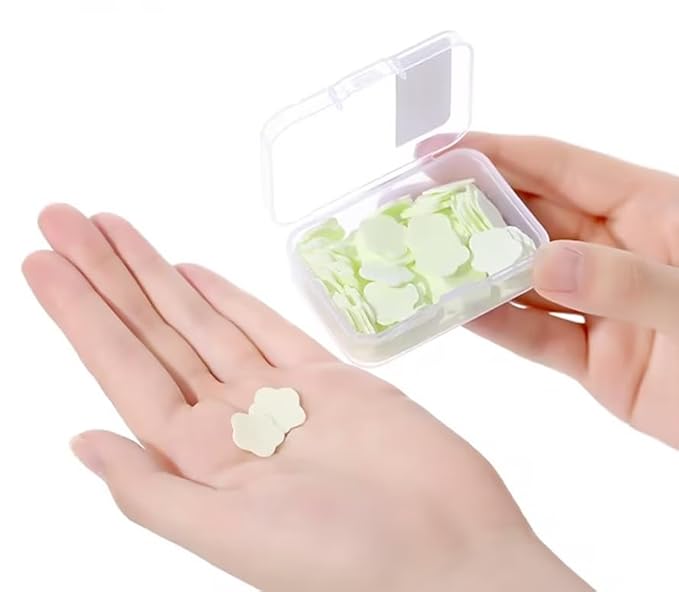4 Boxes Paper Soap, 4 Random Different Scented Mini Portable Disposable Petal Hand Wash Sheets, Dissolvable Hand Bath Soap,Suitable for Outdoor,Camping and Hiking,Personal Care(Approx 400 Sheets)