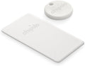 Chipolo Point Bundle - 1X ONE + 1x Card Item Finder, Bluetooth Tracker, Wallet Finder - Works with Google's Find My Device app (Android only) (Off White)