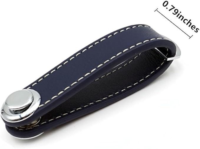 Compact Key Holder - Stylish & Practical Pocket Key Organizer With Secure Locking Mechanism. (Dark Blue)