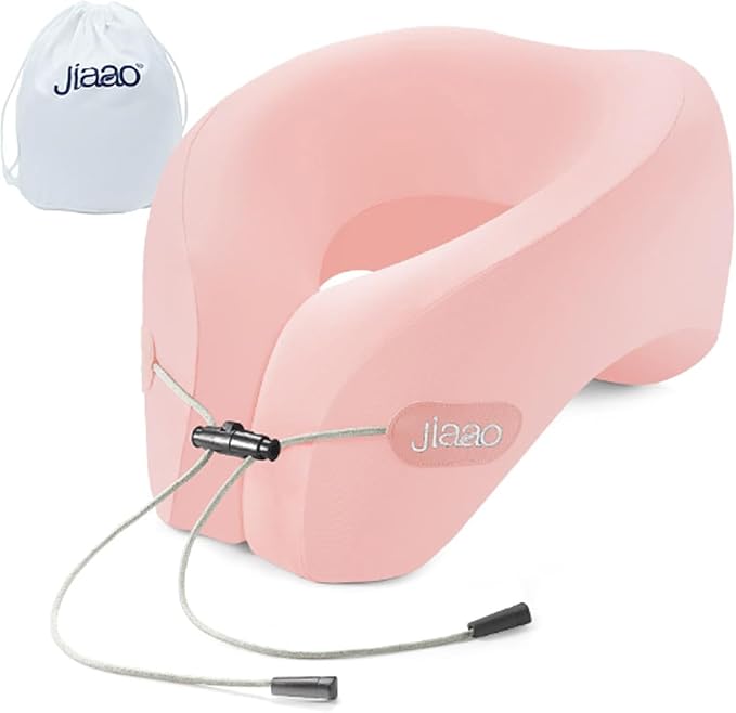 Travel Pillow,Travel Neck Pillows for Airplanes, Memory Foam Travel Pillows with 360° Head and Neck Support,Ergonomic Design Travel Essential Suitable for Plane,Car, Home,Train and Bus Trip