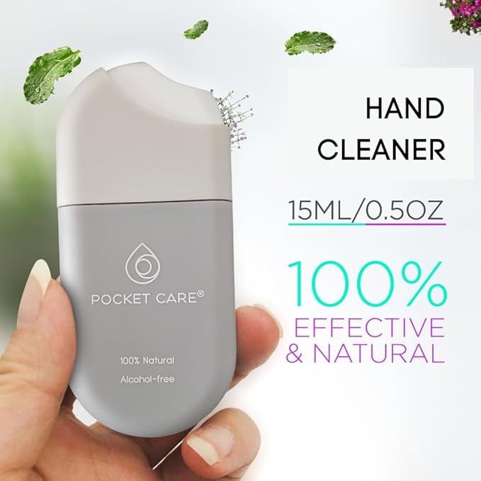 POCKET CARE | 2 Pack Sport Perfume Hand sanitizer Spray 15 ml - Spray for Hands | Organic Moisturizing Spray | Travel Size - Travel Accessories | 100% natural