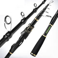 Fishing Rod and Reel Combo - Carbon Fiber Telescopic Fishing Pole with 2000 Spinning Reel Combos - Sea Saltwater Freshwater Ice Bass Fishing Tackle Set Fishing Rods Kit Fishing Poles and Reels Combo