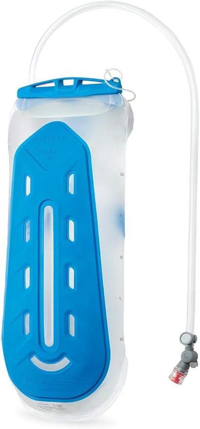 Osprey Hydraulics 3L Backpack Water Reservoir with Bite Valve - BPA-Free, Leakproof Hydration Bladder with QuickConnect and Slide-Seal - Compatible with Most Hiking and Biking Packs, Clear