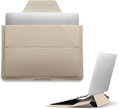 MOFT Laptop Carry Sleeve, 2-in-1 Laptop Bag & Stand for 13" MacBook Air/Pro & Dell/HP/Lenovo/Asus, Stylish Slim Computer Sleeve Bag with Expandable Storage for Computer Accessories, Beach White