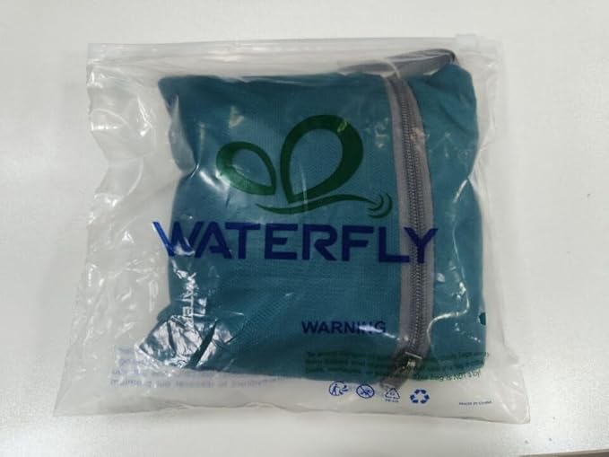 WATERFLY Foldable Lightweight Hiking Backpack: 15L Packable Traveling Daypack Men Women Ultralight Thin Casual Day Pack Bag for Outdoor Sports Camping Beach Park (Green)