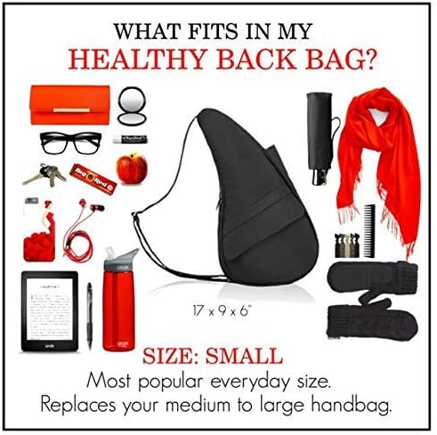 AmeriBag 17" Microfiber Crossbody Sling Healthy Back Bag
