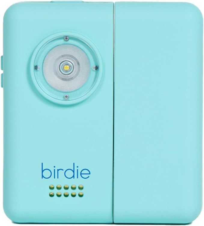 She's Birdie - The Original Personal Safety Door Alarm for Travel, at Home, or Window Security - Portable, Loud Siren, Flashing Light Alert + Built in Flashlight, Rechargeable, Rental Safe (Aqua)