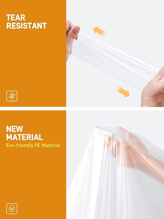 SaphiRose Disposable Rain Ponchos Emergency Clear Poncho